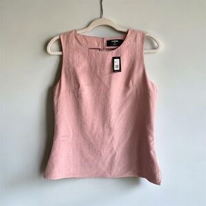 🗽Express Blush Pink Sleeveless Blouse | Soft Faux Suede Texture | 100% Polyester